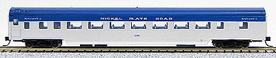 Con-Cor 40043 N Scale 85' Smooth-Side Coach - Ready to Run w/Micro-Trains(R) Couplers -- Nickel Plate Road