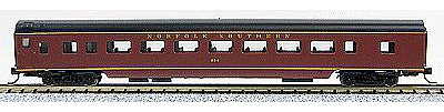 Con-Cor 40044 N Scale 85' Smooth-Side Coach - Ready to Run w/Micro-Trains(R) Couplers -- Norfolk Southern