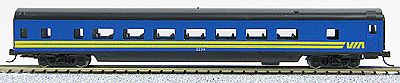 Con-Cor 40045 N Scale 85' Smooth-Side Coach - Ready to Run w/Micro-Trains(R) Couplers -- Via Rail Canada