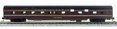 Con-Cor 40071 N Scale 85' Smooth-Side Sleeper - Ready to Run w/Micro-Train(R) Couplers -- Pennsylvania Railroad (tuscan)