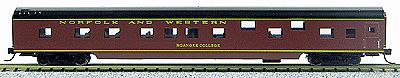 Con-Cor 40072 N Scale 85' Smooth-Side Sleeper - Ready to Run w/Micro-Train(R) Couplers -- Norfolk & Western
