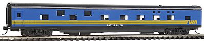 Con-Cor 40095 N Scale 85' Smooth-Side Sleeper - Ready to Run w/Micro-Train(R) Couplers -- Via Rail
