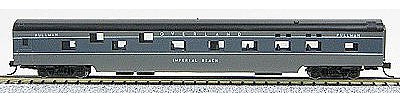 Con-Cor 40097 N Scale 85' Smooth-Side Sleeper - Ready to Run w/Micro-Train(R) Couplers -- Union Pacific Overland (gray)