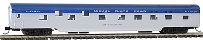 Con-Cor 401126 N Scale 85' Smooth Side Pullman -- Nickel Plate Road