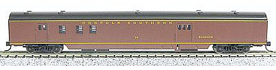 Con-Cor 40144 N Scale 85' Smooth-Side Railway Post Office - Ready to Run w/Micro-Trains(R) Couplers -- Norfolk Southern