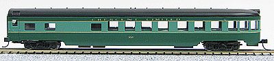 Con-Cor 40181 N Scale 85' Smooth-Side Observation - Ready to Run w/Micro-Trains(R) Couplers -- Southern Railway "Crescent"