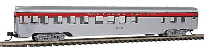 Con-Cor 40182 N Scale 85' Smooth-Side Observation - Ready to Run w/Micro-Trains(R) Couplers -- Southern Pacific "San Joaquin" (silver)