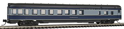 Con-Cor 40190 N Scale 85' Smooth-Side Observation - Ready to Run w/Micro-Trains(R) Couplers -- Baltimore & Ohio (blue, gray)