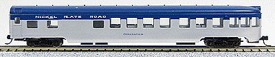 Con-Cor 40193 N Scale 85' Smooth-Side Observation - Ready to Run w/Micro-Trains(R) Couplers -- Nickel Plate Road