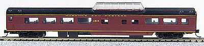 Con-Cor 40222 N Scale 85' Smooth-Side Mid-Train Dome - Ready to Run w/Micro-Trains(R) Couplers -- Norfolk & Western