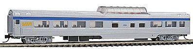 Con-Cor 40245 N Scale 85' Smooth-Side Mid-Train Dome - Ready to Run w/Micro-Trains(R) Couplers -- VIA Rail Canada