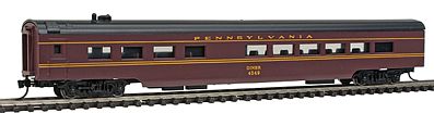Con-Cor 40271 N Scale 85' Smooth-Side Diner - Ready to Run w/Micro-Trains(R) Couplers -- Pennsylvania Railroad (tuscan)