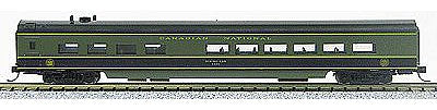 Con-Cor 40287 N Scale 85' Smooth-Side Diner - Ready to Run w/Micro-Trains(R) Couplers -- Canadian National (green, black)