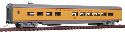 Con-Cor 40292 N Scale 85' Smooth-Side Diner - Ready to Run w/Micro-Trains(R) Couplers -- Milwaukee Road