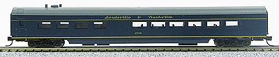 Con-Cor 40304 N Scale 85' Smooth-Side Diner - Ready to Run w/Micro-Trains(R) Couplers -- Louisville & Nashville