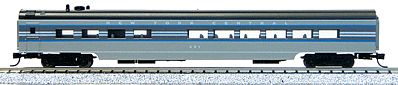 Con-Cor 40310 N Scale 85' Smooth-Side Diner - Ready to Run w/Micro-Trains(R) Couplers -- New York Central (20th Century Limited, 2-Tone Gray w/Window Stripes)