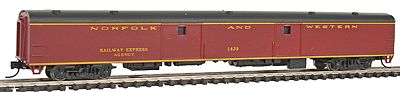 Con-Cor 40322 N Scale 85' Smooth-Side Full Baggage - Ready to Run w/Micro-Trains(R) Couplers -- Norfolk & Western