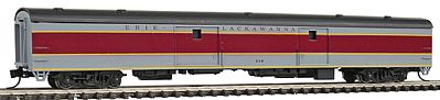 Con-Cor 40330 N Scale 85' Smooth-Side Full Baggage - Ready to Run w/Micro-Trains(R) Couplers -- Erie Lackawanna