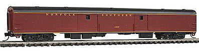 Con-Cor 40344 N Scale 85' Smooth-Side Full Baggage - Ready to Run w/Micro-Trains(R) Couplers -- Norfolk Southern