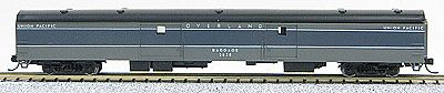 Con-Cor 40347 N Scale 85' Smooth-Side Full Baggage - Ready to Run w/Micro-Trains(R) Couplers -- Union Pacific Overland (gray)