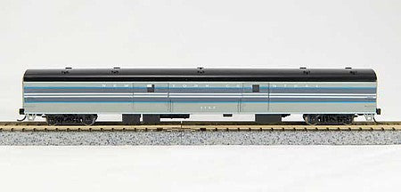 Con-Cor 40360 N Scale 85' Smooth-Side Full Baggage - Ready to Run w/Micro-Trains(R) Couplers -- NYC (20th Century Limited, 2-Tone Gray w/Window Stripes)