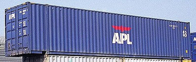 Con-Cor 4048036 N Scale 48' Intermodal Container 2-Pack - Ready to Run -- APL (blue, white, red)