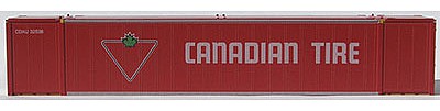 Con-Cor 4048038 N Scale 48' Intermodal Container 2-Pack - Ready to Run -- Canadian Tire Set #2 (red, white, green)