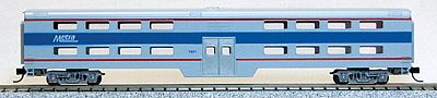 Con-Cor 40525 N Scale Pullman-Standard Smooth Side Bi-Level Commuter Coach -- METRA (Current Paint Scheme; Chicago Area)
