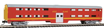 Con-Cor 40539 N Scale Pullman-Standard Smooth Side Bi-Level Commuter Cab -- Rock Island