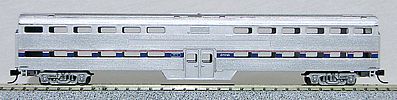 Con-Cor 40555 N Scale Pullman-Standard Corrugated Side Bi-Level Commuter Coach -- Amtrak Phase IV