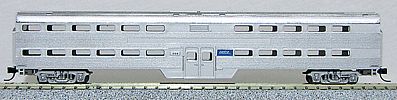 Con-Cor 40556 N Scale Pullman-Standard Corrugated Side Bi-Level Commuter Coach -- METRA (Current Paint Scheme; Chicago Area)