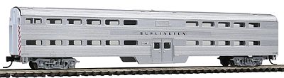 Con-Cor 40569 N Scale Pullman-Standard Corrugated Side Bi-Level Commuter Cab -- Chicago, Burlington & Quincy