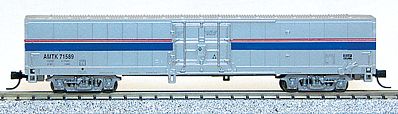 Con-Cor 40603 N Scale Material Handling Car (MHC) Express Box Car -- Amtrak Phase IV