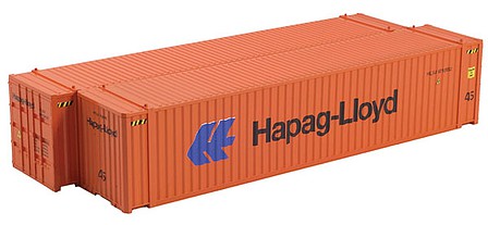 Con-Cor 4083614 HO Scale 45' Euro-International Standard Corrugated Container 2-Pack - Assembled -- Hapag-Lloyd Set 2 (orange, blue, black)