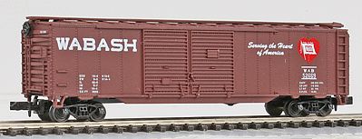 Con-Cor 41205 N Scale 50' Box Car -- Wabash (Matches #41009 & 41010)