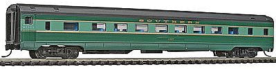 Con-Cor 41265 N Scale Budd 85' Corrugated-Side Coach - Ready to Run -- Southern Railway (Crescent, 2-Tone Green)