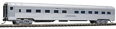 Con-Cor 41277 N Scale Budd 85' Corrugated-Side 10-6 Sleeper - Ready to Run -- New York Central (silver)