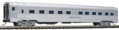 Con-Cor 41279 N Scale Budd 85' Corrugated-Side 10-6 Sleeper - Ready to Run -- Southern Railway (silver)