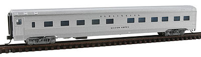 Con-Cor 41280 N Scale Budd 85' Corrugated-Side 10-6 Sleeper - Ready to Run -- Chicago, Burlington & Quincy (silver)