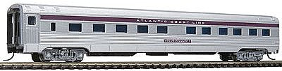 Con-Cor 41282 N Scale Budd 85' Corrugated-Side 10-6 Sleeper - Ready to Run -- Atlantic Coast Line (silver, purple Letterboard)