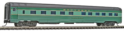 Con-Cor 41290 N Scale Budd 85' Corrugated-Side 10-6 Sleeper - Ready to Run -- Southern Railway (Crescent, 2-Tone Green)