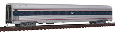 Con-Cor 41294 N Scale Budd 85' Fluted-Side 10-6 Sleeper - Ready to Run -- Amtrak #2026 (Phase IVb, silver, Wide blue & Thin red Stripe, Wave Logo)