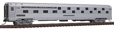 Con-Cor 41307 N Scale Budd 85' Corrugated-Side 24-8 Slumbercoach - Ready to Run -- Atlantic Coast Line (silver, purple Letterboard)