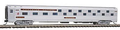 Con-Cor 41310 N Scale Budd 85' Corrugated-Side 24-8 Slumbercoach - Ready to Run -- Canadian Pacific (silver, maroon)