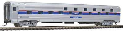 Con-Cor 41311 N Scale Budd 85' Corrugated-Side 24-8 Slumbercoach - Ready to Run -- Amtrak (Phase IV, silver, blue, red)