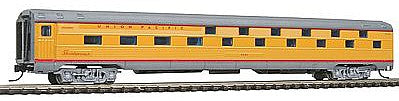 Con-Cor 41314 N Scale Budd 85' Corrugated-Side 24-8 Slumbercoach - Ready to Run -- Union Pacific (Armour Yellow, gray)