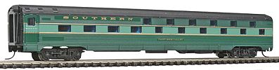 Con-Cor 41315 N Scale Budd 85' Corrugated-Side 24-8 Slumbercoach - Ready to Run -- Southern Railway (Crescent, 2-Tone Green)