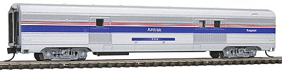 Con-Cor 41336 N Scale Budd 72' Streamlined Corrugated Side Baggage Car -- Amtrak Phase IV