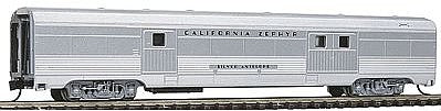 Con-Cor 41337 N Scale Budd 72' Streamlined Corrugated Side Baggage Car -- California Zephyr