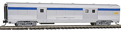 Con-Cor 41338 N Scale Budd 72' Streamlined Corrugated Side Baggage Car -- VIA Rail Canada